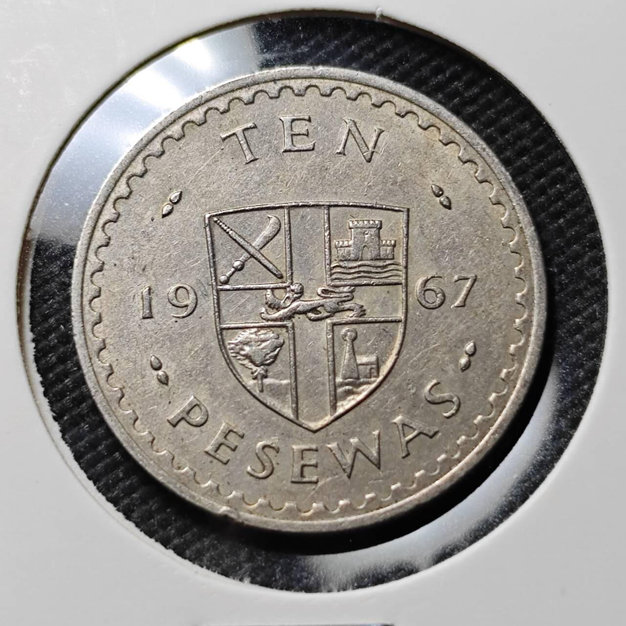 KK钱币收藏小铺  第385期  2月预留时间 周末发货  加纳10比塞瓦