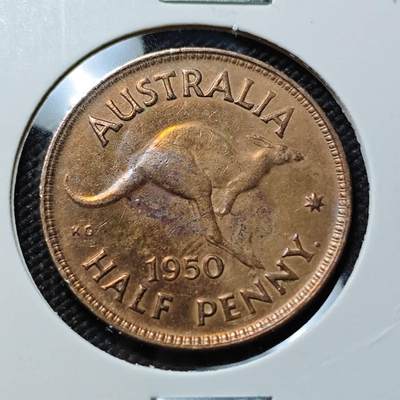KK钱币收藏小铺  第385期  2月预留时间 周末发货 -  澳大利亚50分铜币