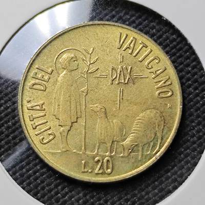 KK钱币收藏小铺  第385期  2月预留时间 周末发货 -  梵蒂冈20里拉