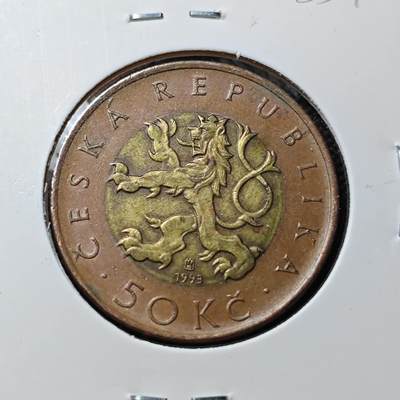 KK钱币收藏小铺  第385期  2月预留时间 周末发货 -  捷克50克朗双色币