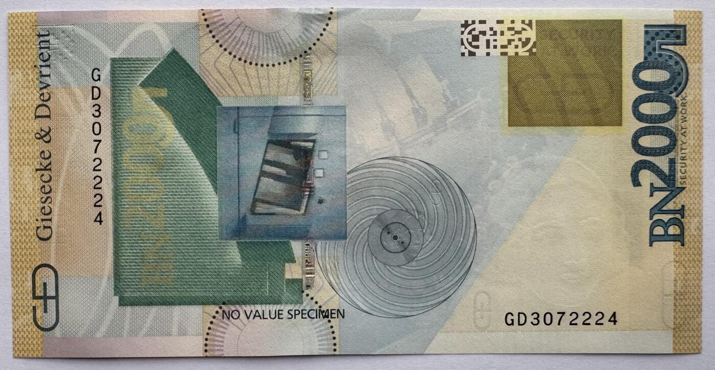 2026第1场（总第228期）：精品测试钞、外钞、塑料钞、连体钞综合场 捷德G&D“玛丽·普鲁士公主”多重防伪测试钞UNC