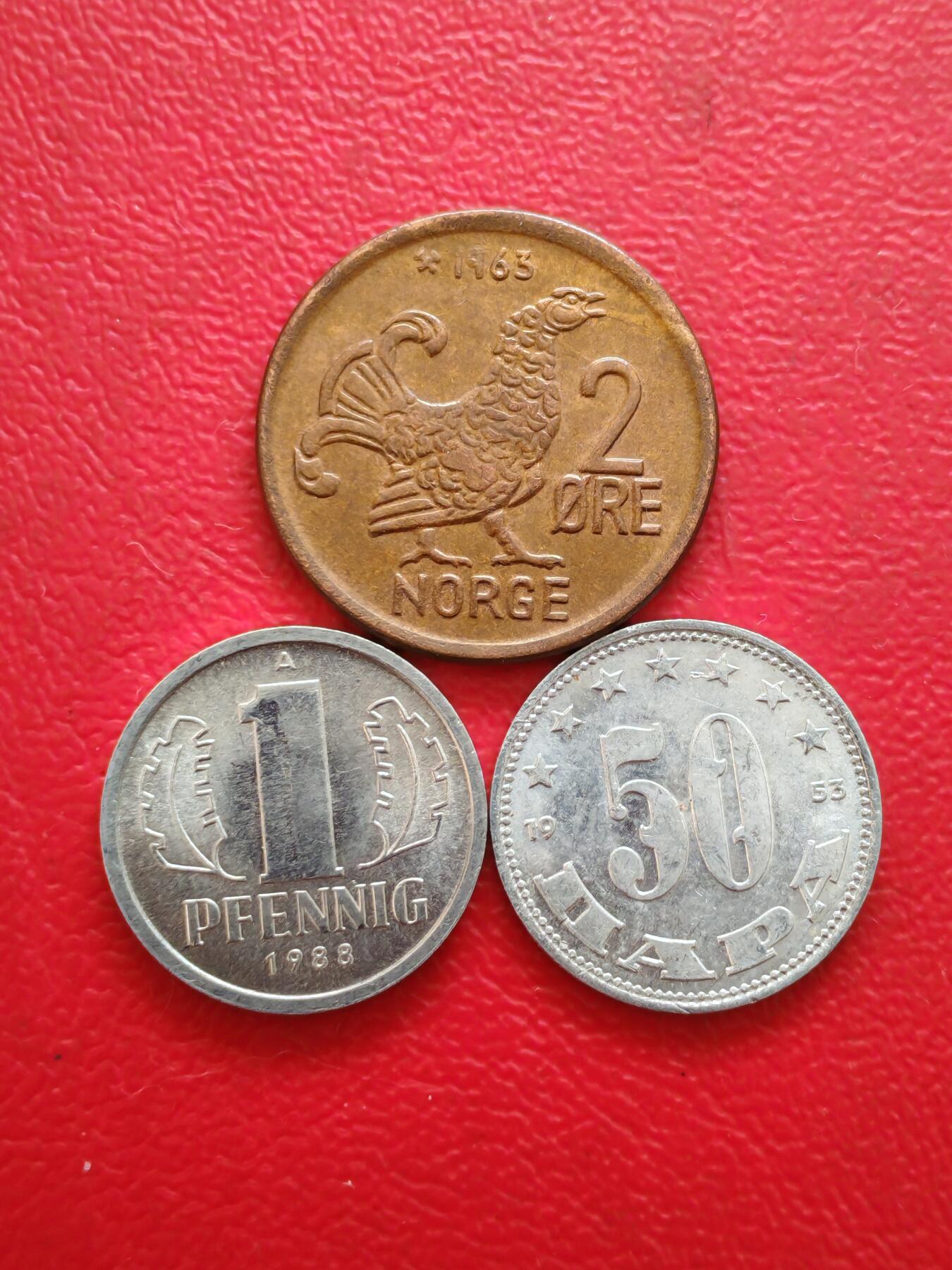 【云涧收藏】第八十五场，无预留最后收官场。 东德、挪威、南斯拉夫3枚