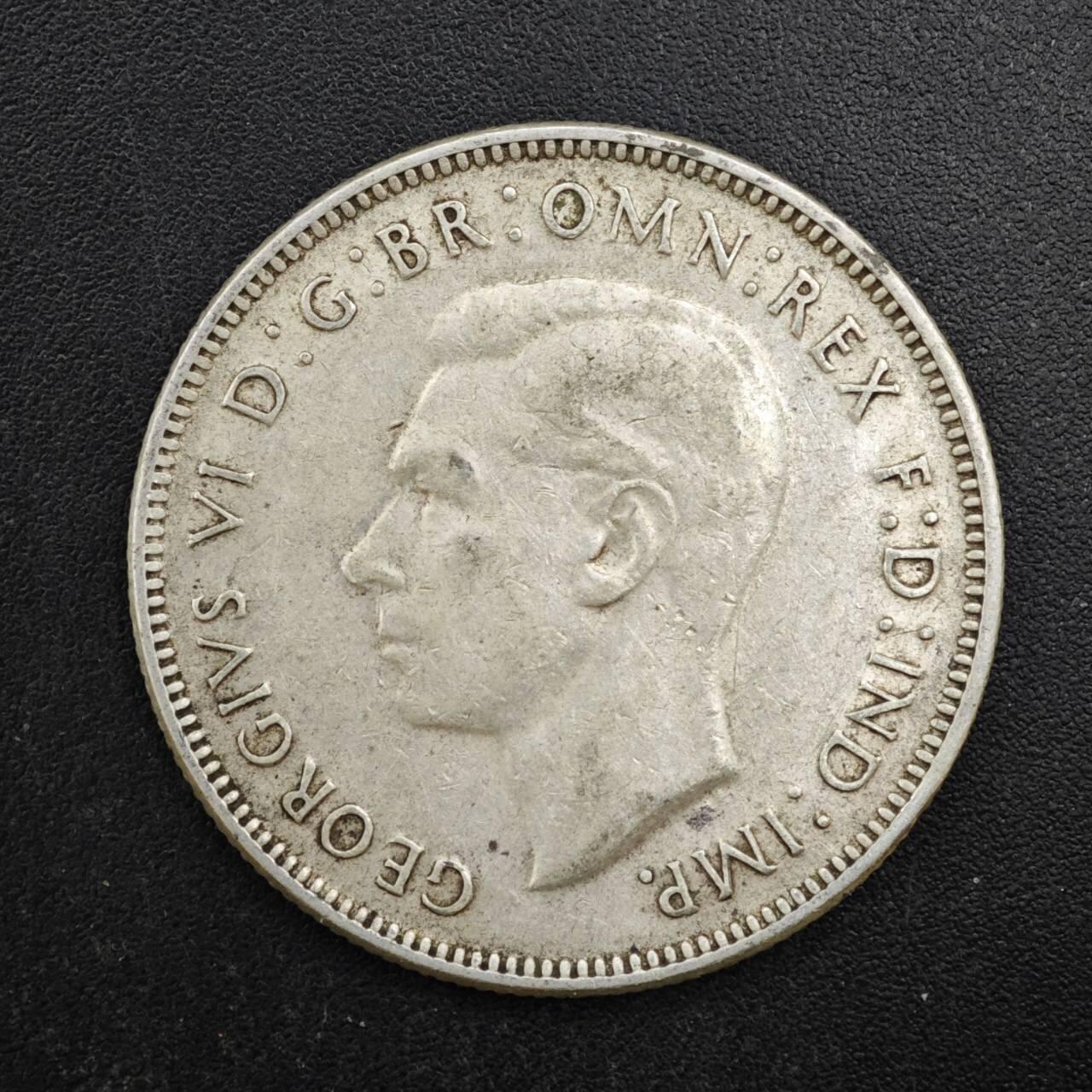 【淘币小摊】限时拍第八百四十拍  散币银币场  满百包邮可预留两周  周一统一发货  澳大利亚1942年乔治六世弗洛林银币参考银价180