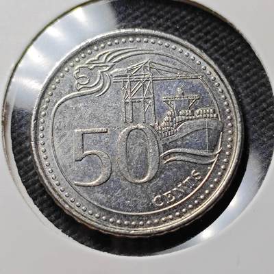 KK钱币收藏小铺  第385期  2月预留时间 周末发货 -  新加坡50分