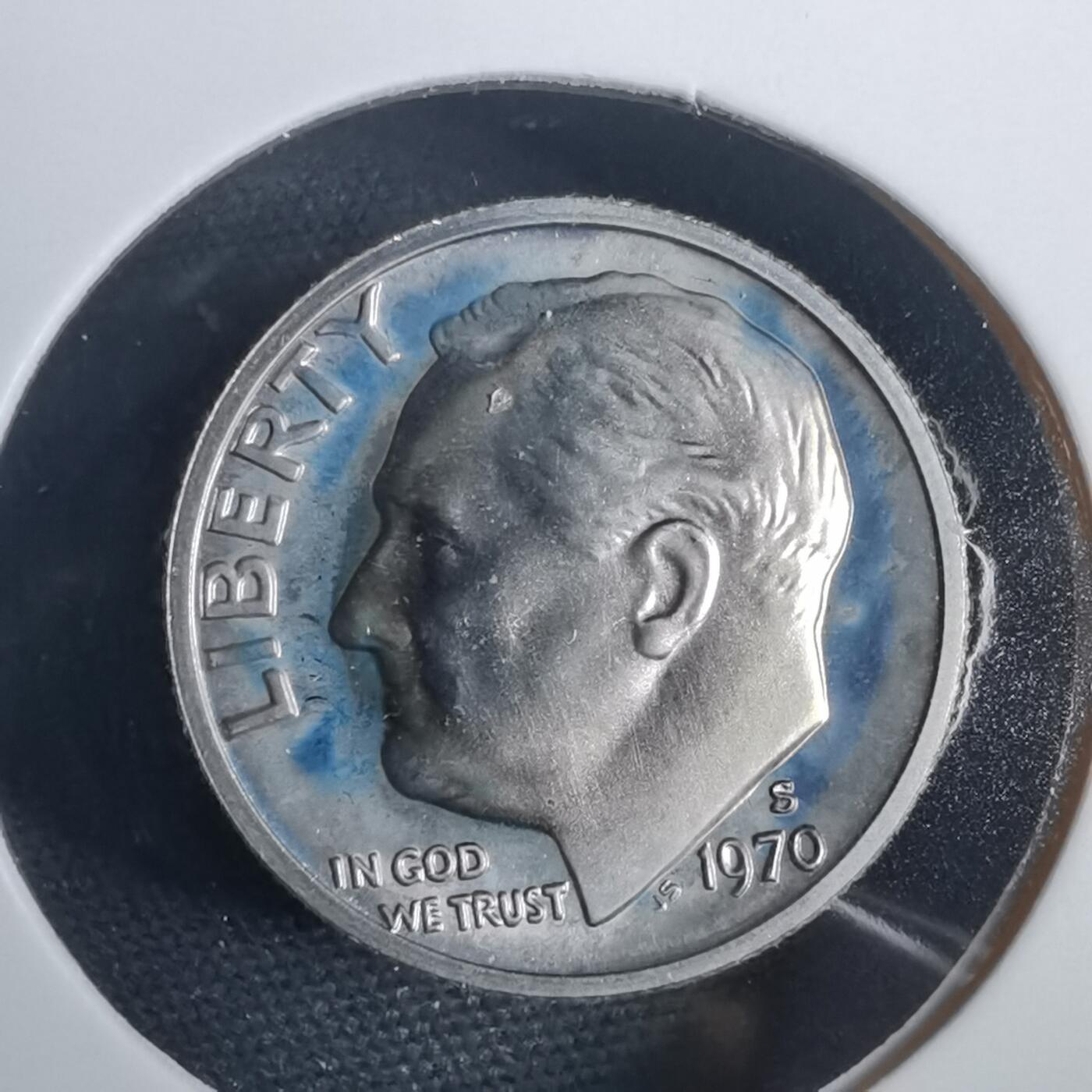 沼泽如烟--第953场 美国1970年10分精制币