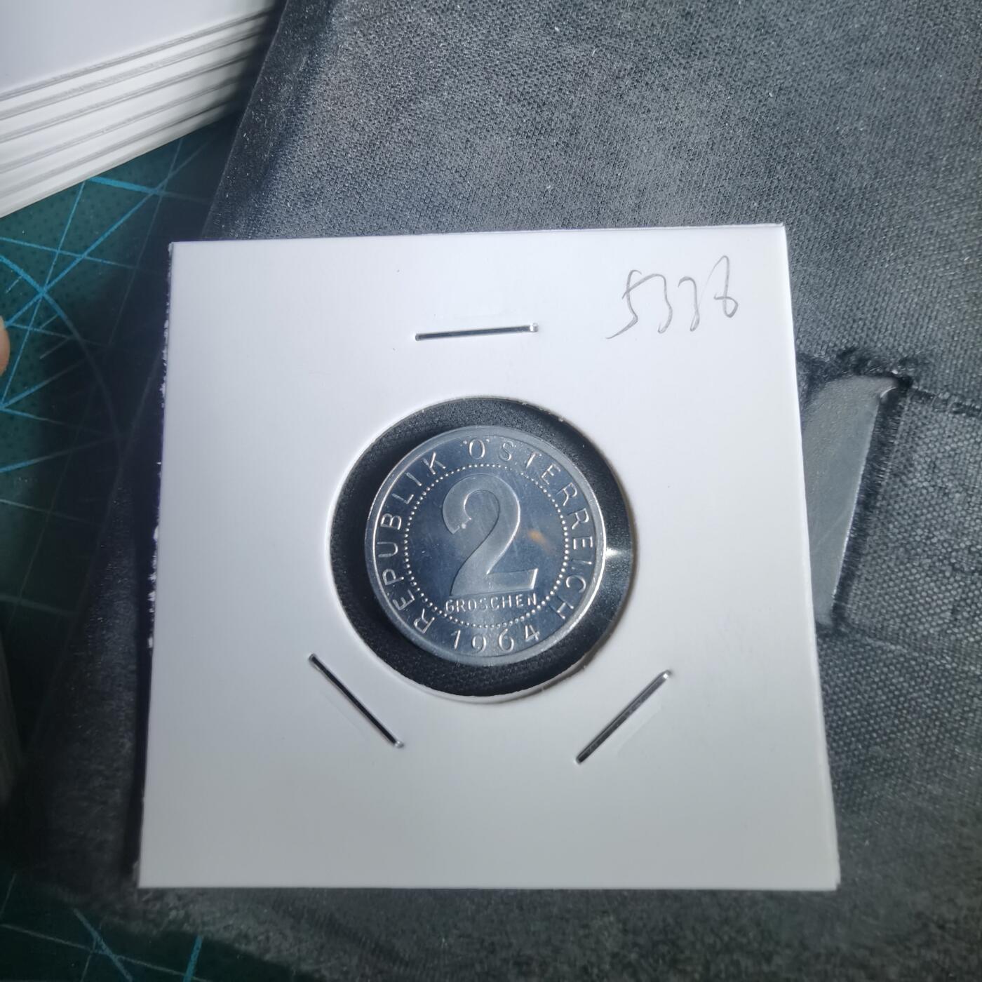 沼泽如烟--第953场 奥地利1964年2格罗申精制币