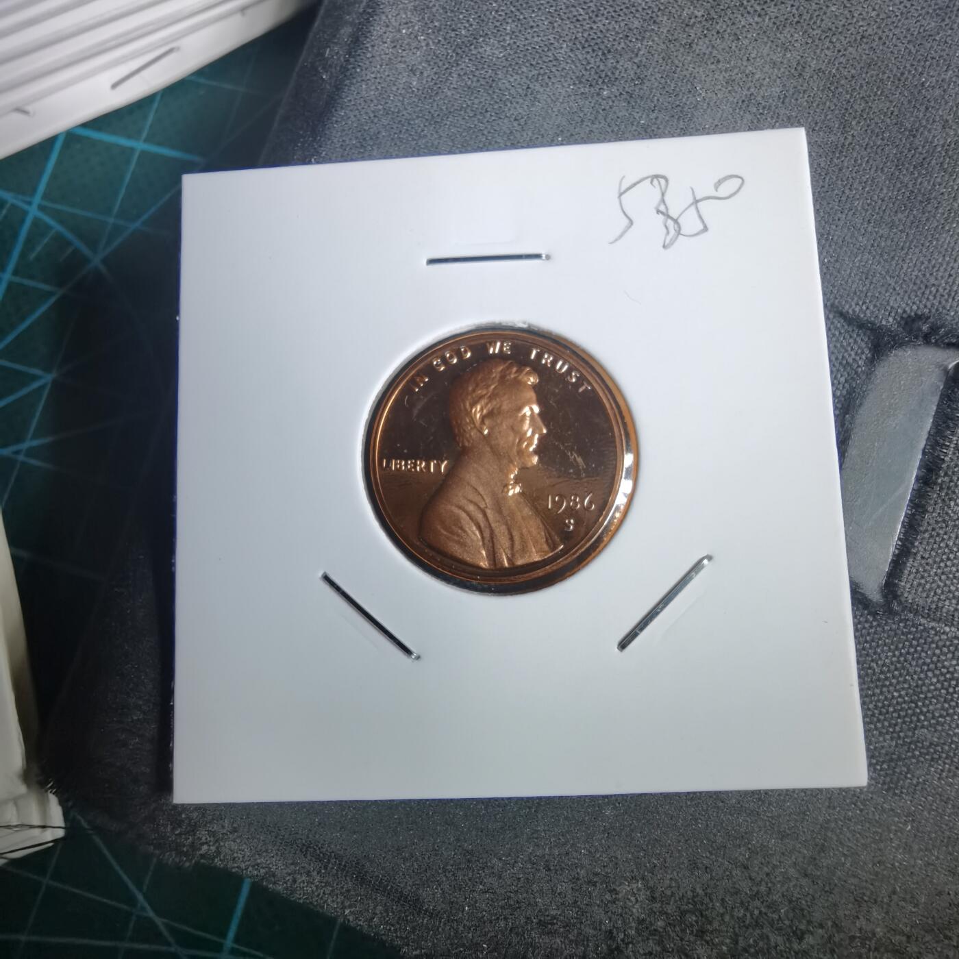 沼泽如烟--第953场 美国1986年1分精制币