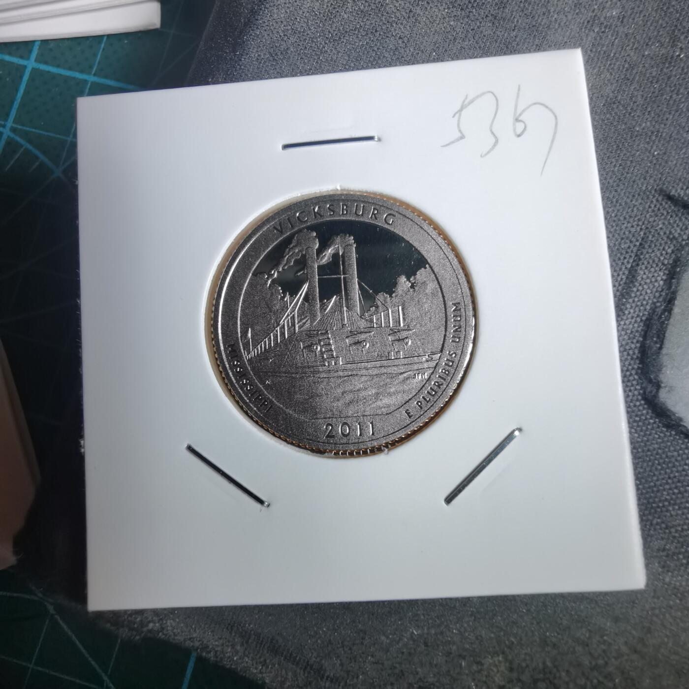 沼泽如烟--第953场 美国2011年25分纪念币精制币