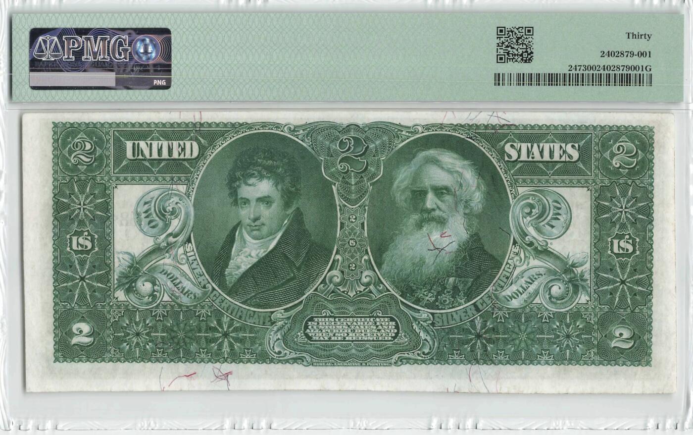 小福收藏拍卖第200期 【庆典场 中拍就有好礼相赠】评级币精选场 本期有捷克斯洛伐克20年100克朗慕夏作品大珍 69分倒置百位号布隆迪世界最大纸币  35年版加拿大经典 苏格兰格拉斯哥大学500年纪念钞倒置小号 卡塔尔80年100里亚尔冠军分 美国教育券 意大利拉斐尔 乌克兰 库克群岛 墨西哥 南斯拉夫 亚美尼亚等多国精美高分珍稀老钞精品纸币 美国 1896年 2美金 教育券 无47 尾8 PMG30