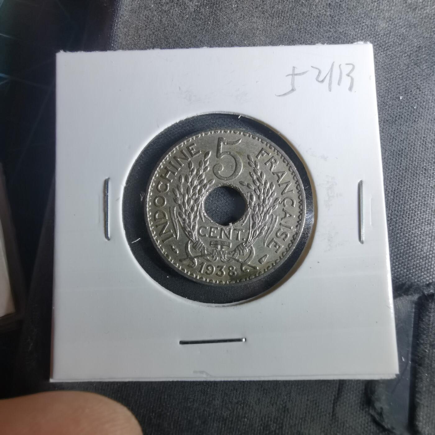 沼泽如烟--第952场 法属印度支那1938年五分