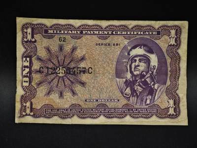 【淘币小摊】限时拍第八百四十二拍  纸币场  满百包邮可预留两周  周一统一发货  - 美国1元军票【有折】