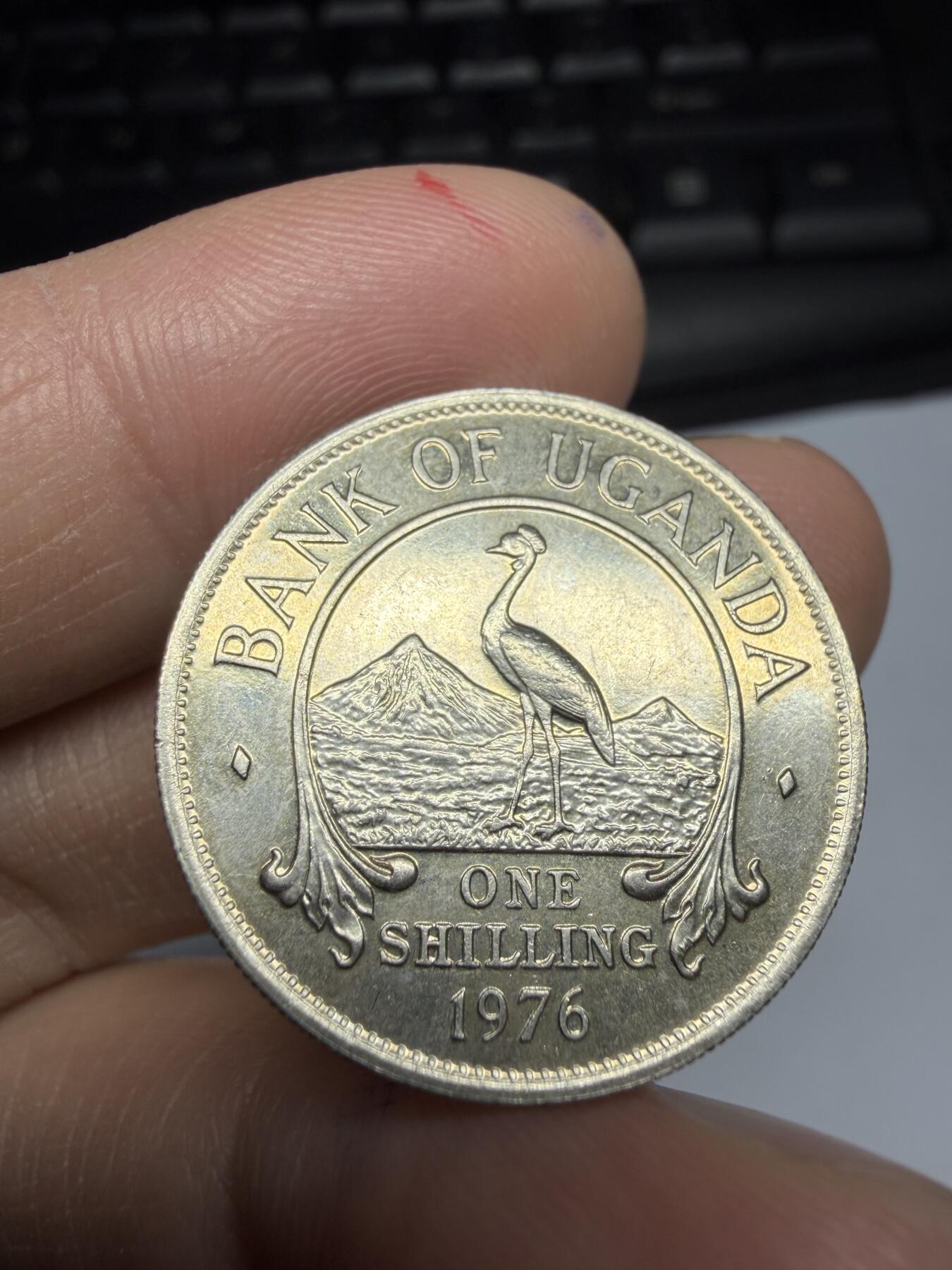 2026年集古藏今外币拍卖第一期-第2场—（总第299拍），可以寄存60天，满160元包邮。 1976年乌干达1先令