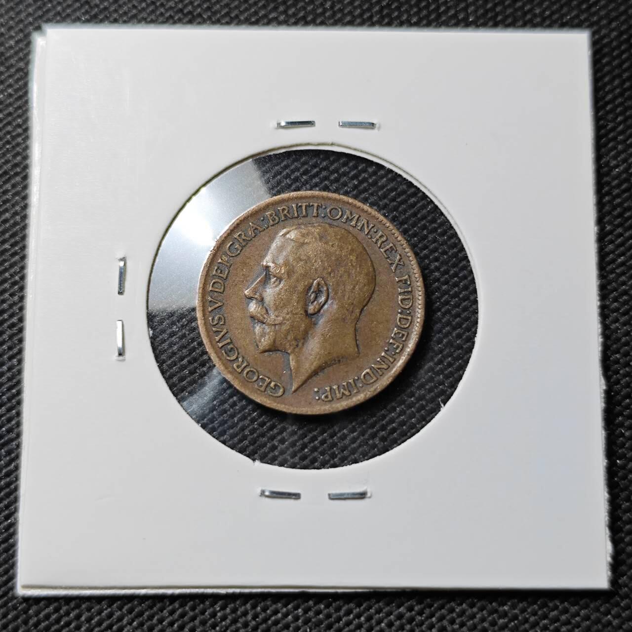 KK钱币收藏小铺  第385期  2月预留时间 周末发货  英国1法新铜币