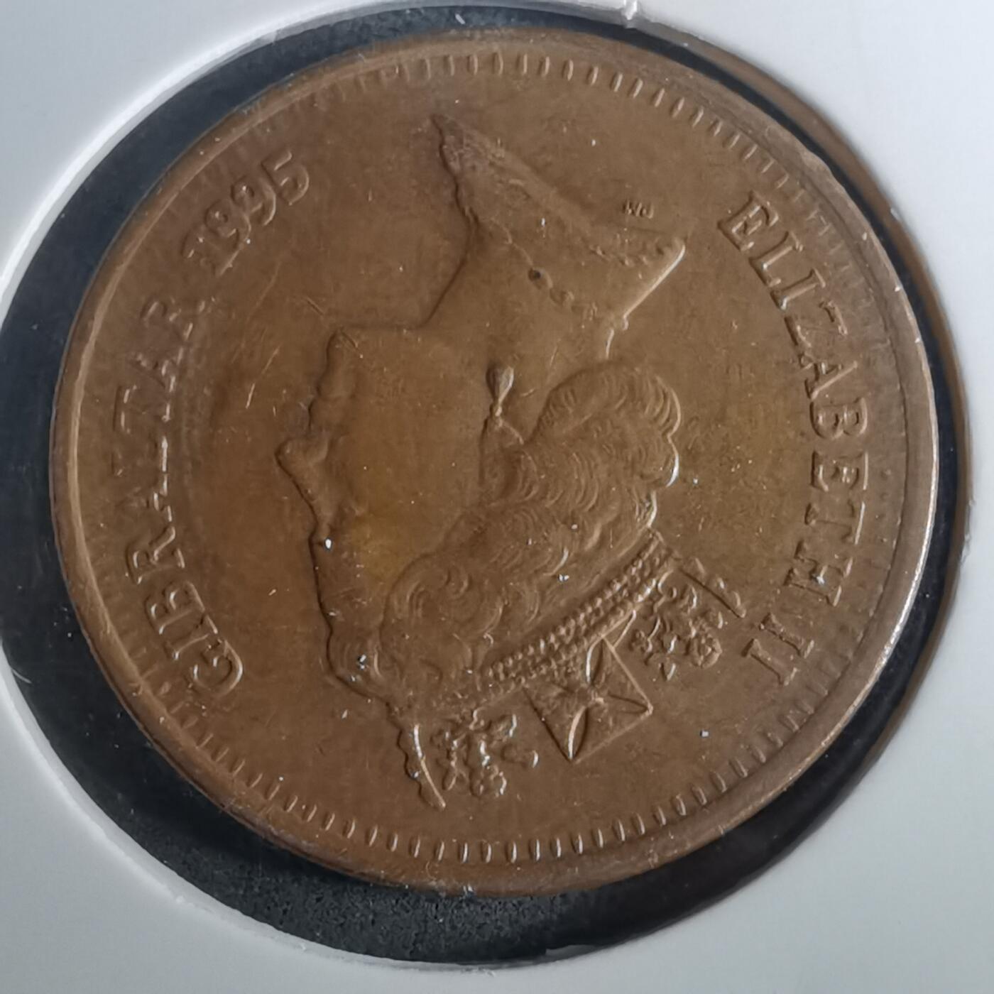 沼泽如烟--第952场 直布罗陀1995年2便士