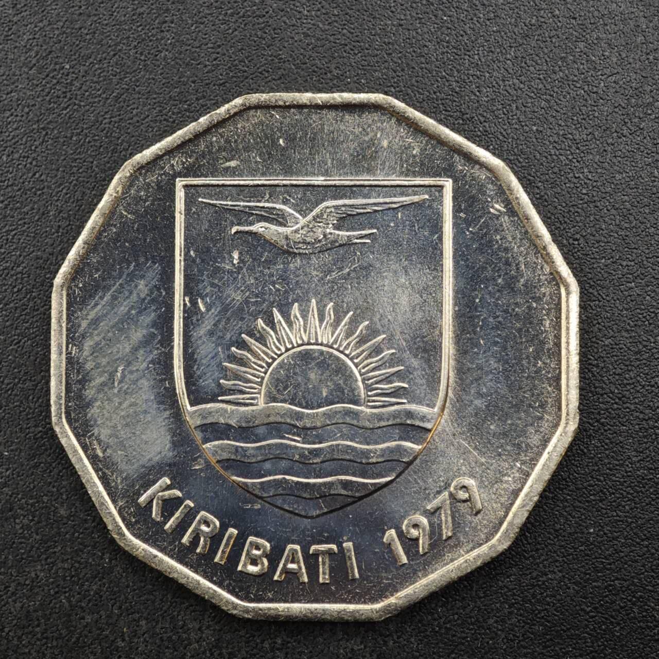 【淘币小摊】限时拍第八百四十拍  散币银币场  满百包邮可预留两周  周一统一发货  基里巴斯1979年1元捕鱼舟