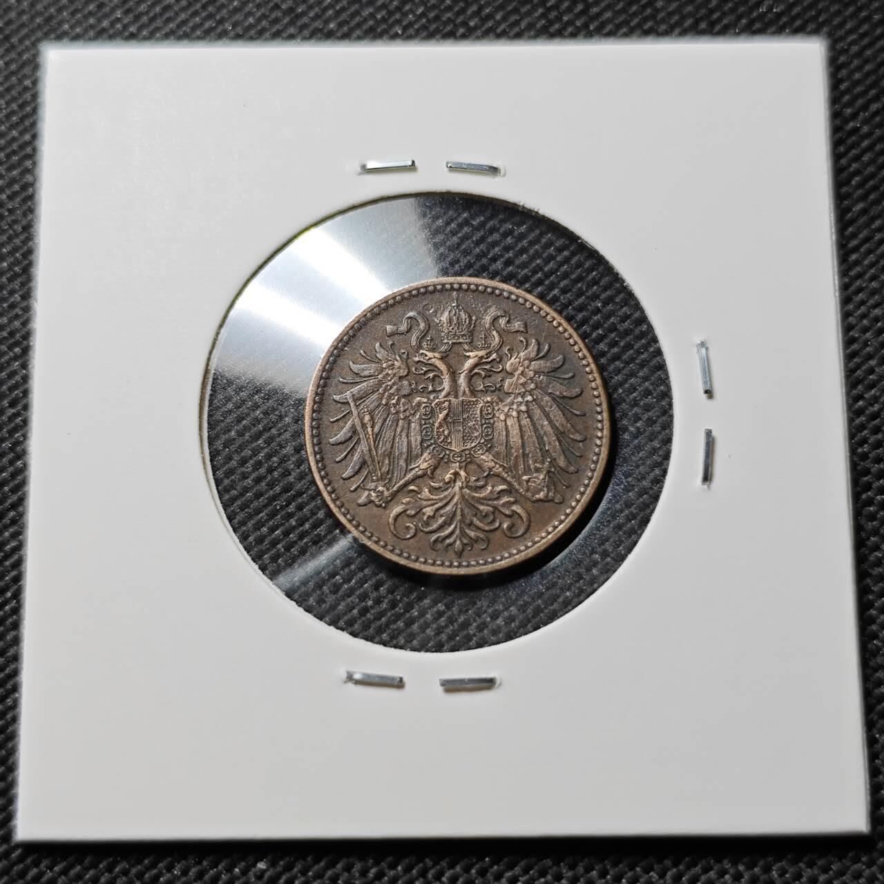 KK钱币收藏小铺  第385期  2月预留时间 周末发货  奥地利2赫勒铜币