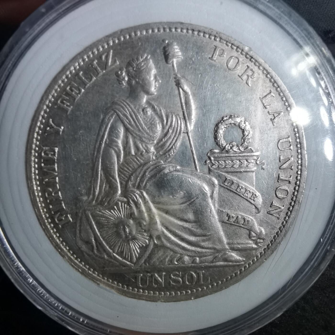 沼泽如烟--第953场 秘鲁1916年1索尔银币