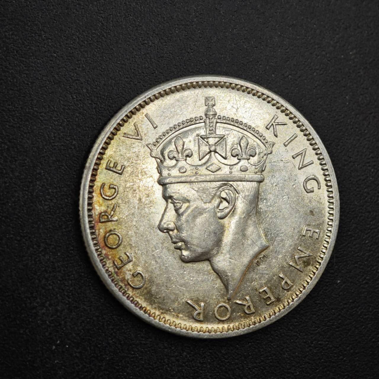 【淘币小摊】限时拍第八百四十拍  散币银币场  满百包邮可预留两周  周一统一发货  斐济1942年乔治六世一先令银币参考银价48