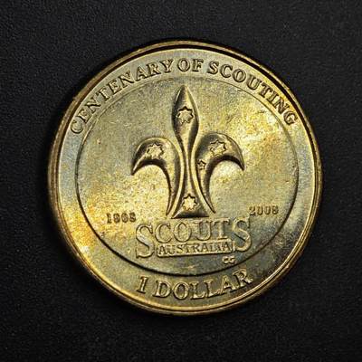 【淘币小摊】限时拍第八百四十拍  散币银币场  满百包邮可预留两周  周一统一发货  - 澳大利亚2008年1元纪念币