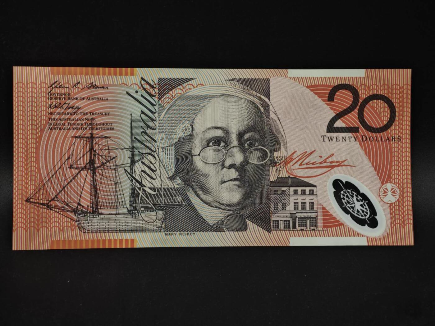 【淘币小摊】限时拍第八百四十二拍  纸币场  满百包邮可预留两周  周一统一发货  澳大利亚20元塑料钞