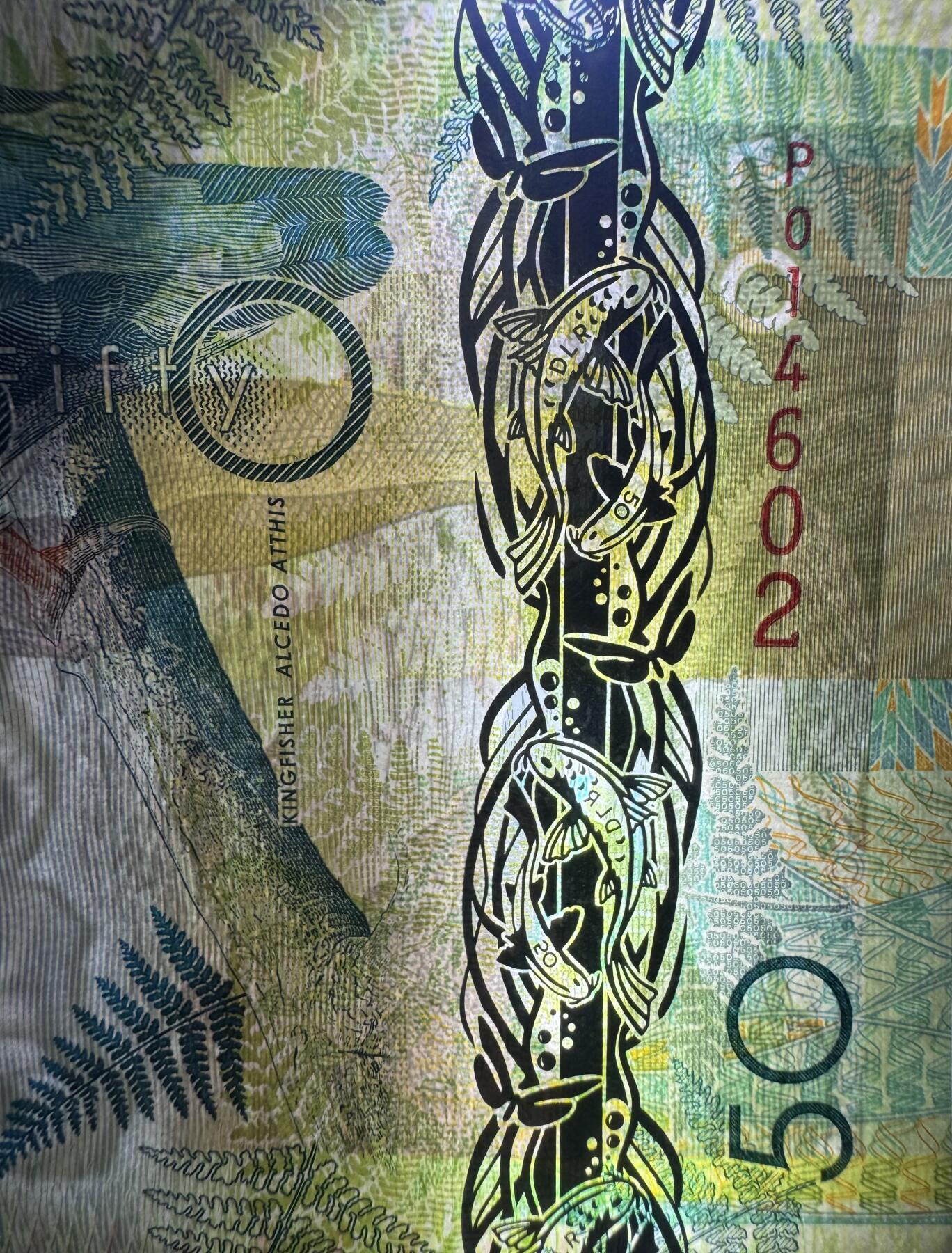 2026第1场（总第228期）：精品测试钞、外钞、塑料钞、连体钞综合场 德纳罗DLR “翠鸟”Optiks窗口测试钞UNC（有机压痕）