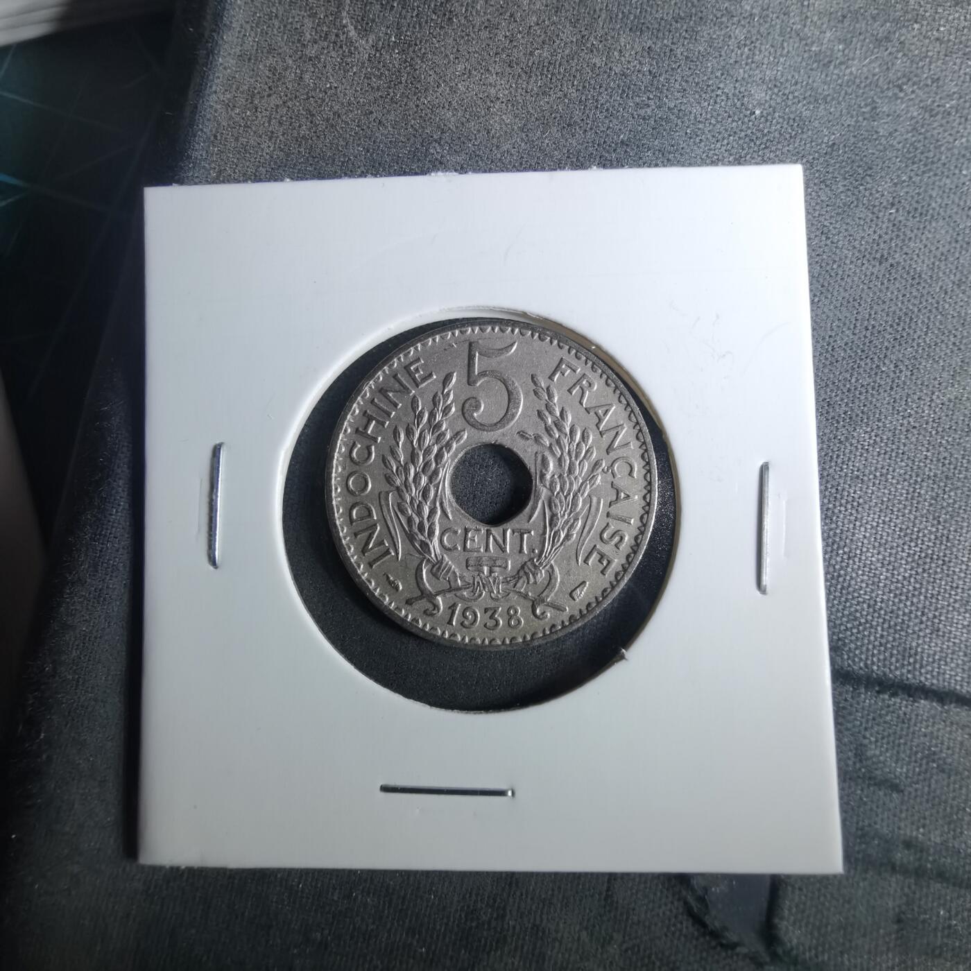 沼泽如烟--第952场 法属印度支那1938年五分