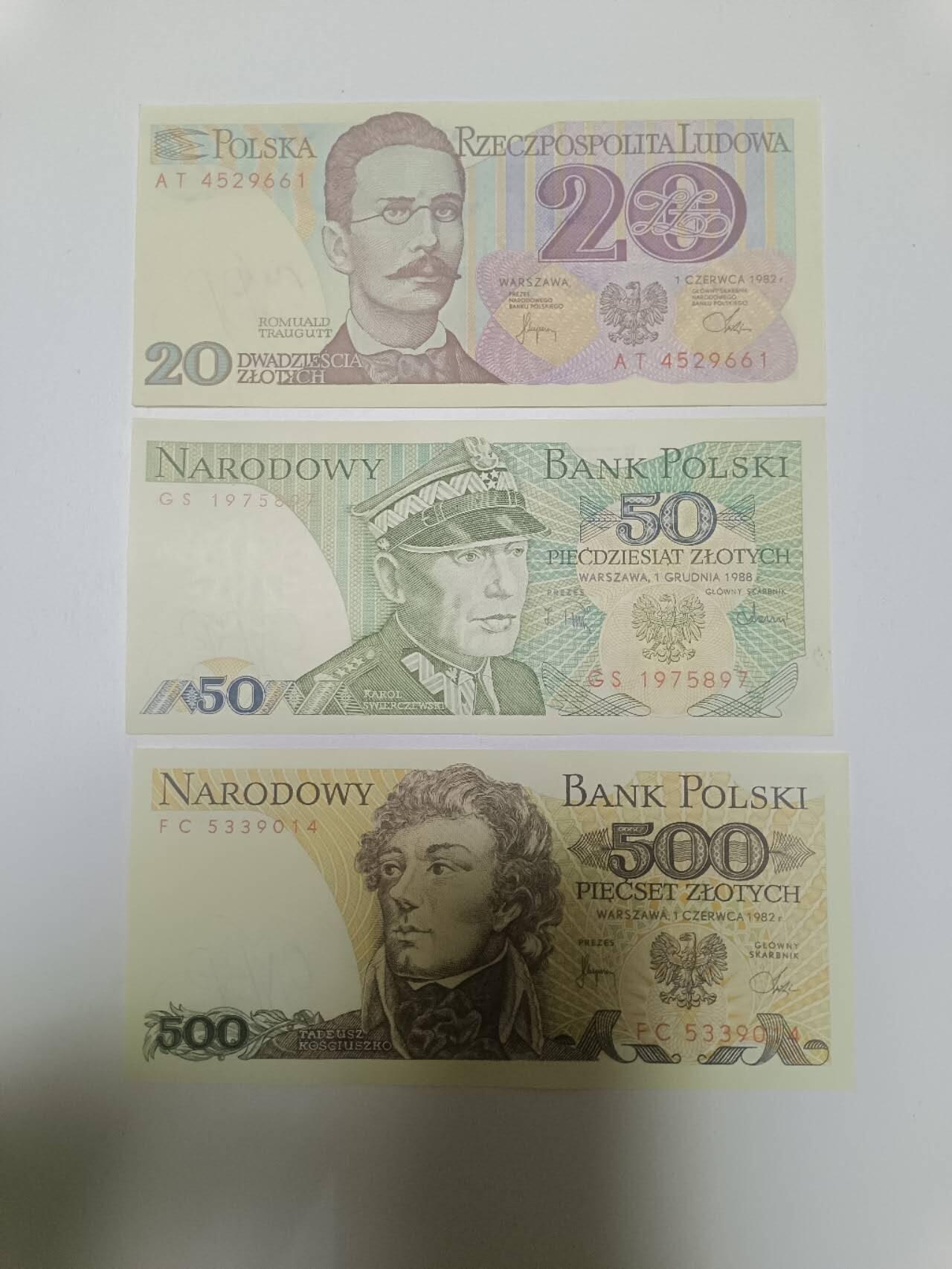 【20260106】非全新纸币和硬币第321场 波兰3张纸币