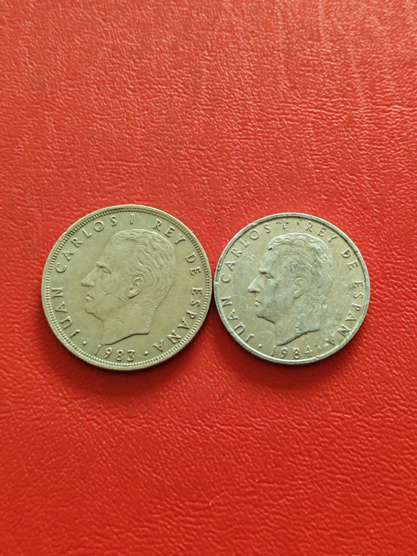 【云涧收藏】第八十五场，无预留最后收官场。 西班牙2、25比塞塔2枚