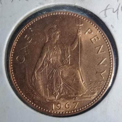 沼泽如烟--第952场 - 英国1967年1便士