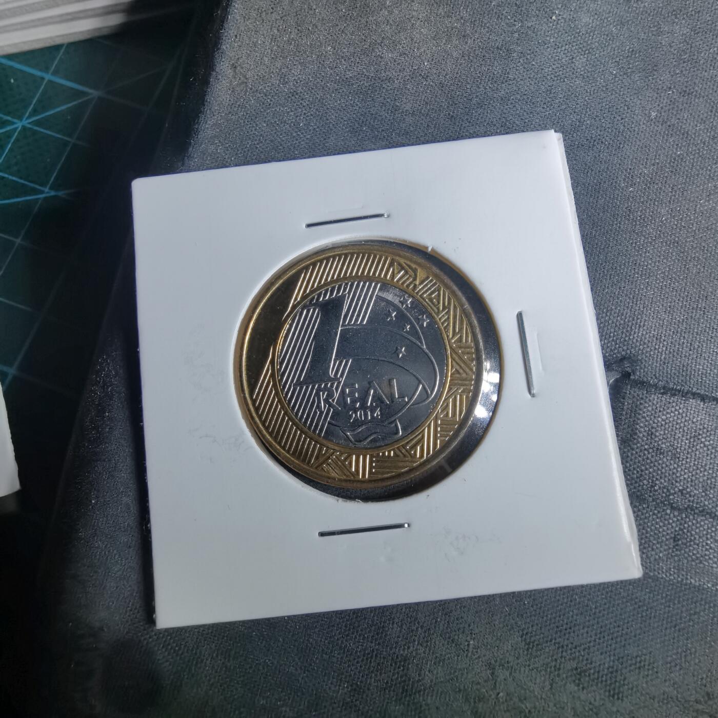 沼泽如烟--第952场 巴西2014年1瑞尔纪念币