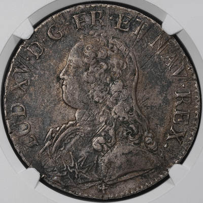 修遠堂世界钱币第一百期 - NGC VF35 1737年法国埃居大银币 R厂铭
