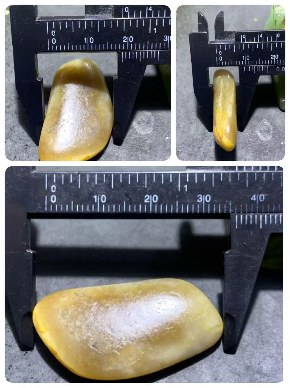 精美和田玉糖白玉独籽原石一颗，