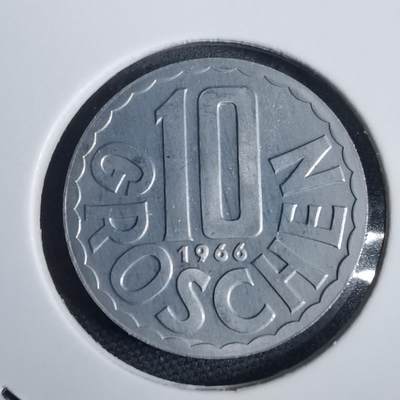 沼泽如烟--第953场 - 奥地利1966年10格罗申精制币