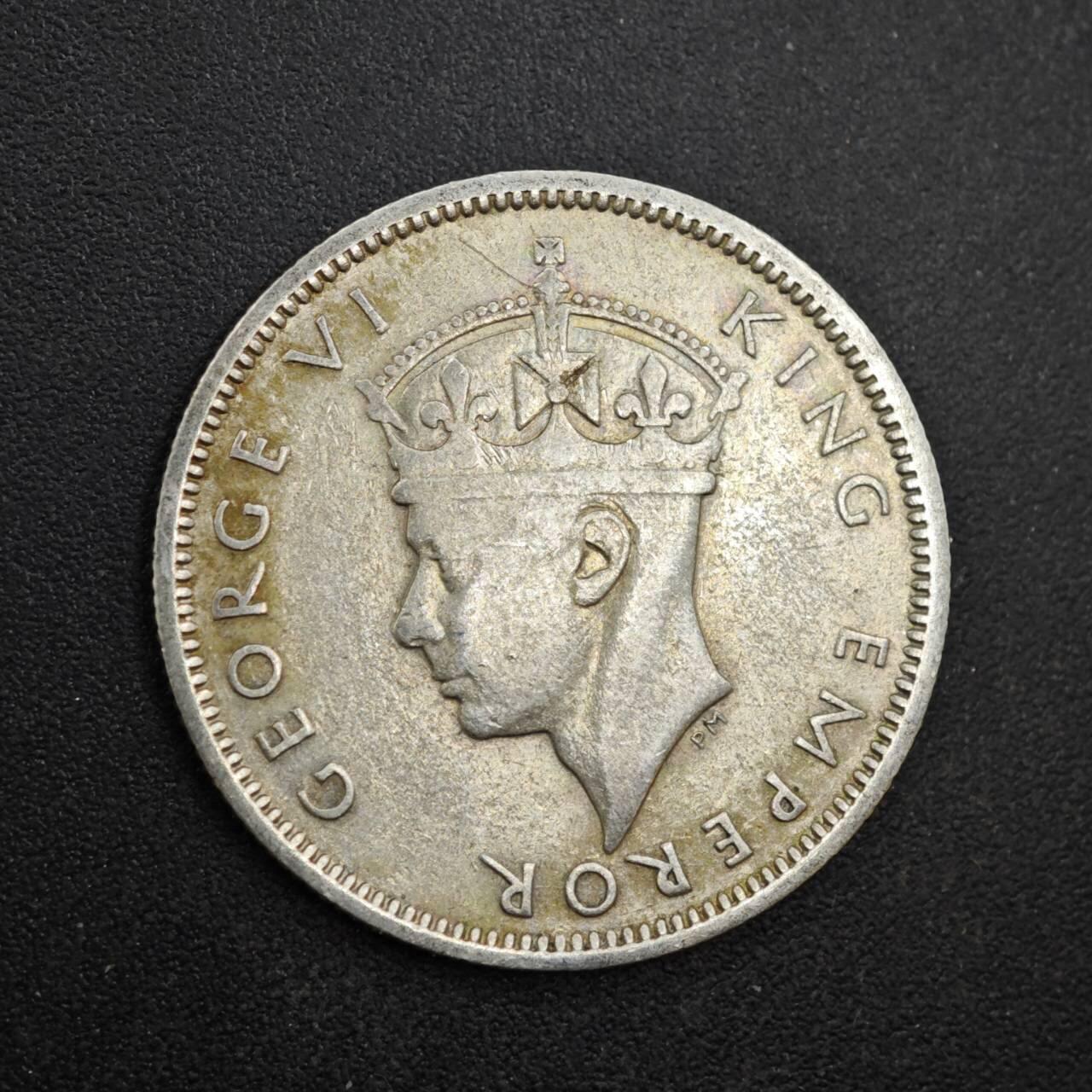 【淘币小摊】限时拍第八百四十拍  散币银币场  满百包邮可预留两周  周一统一发货  斐济1941年乔治六世一先令银币参考银价48