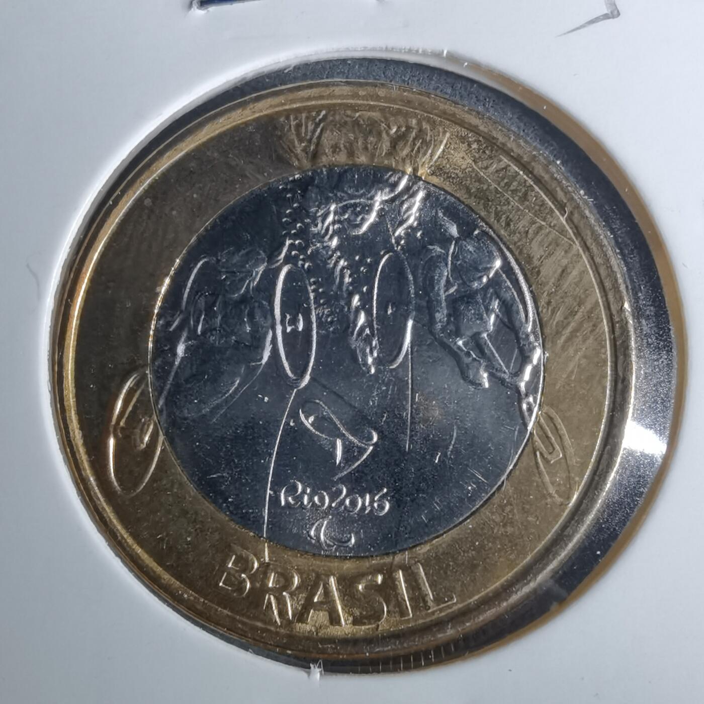 沼泽如烟--第952场 巴西2014年1瑞尔纪念币