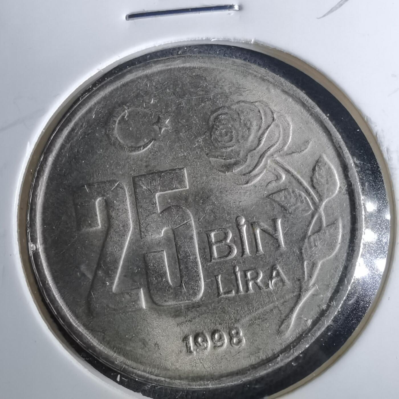 沼泽如烟--第952场 土耳其1998年2.5万里拉