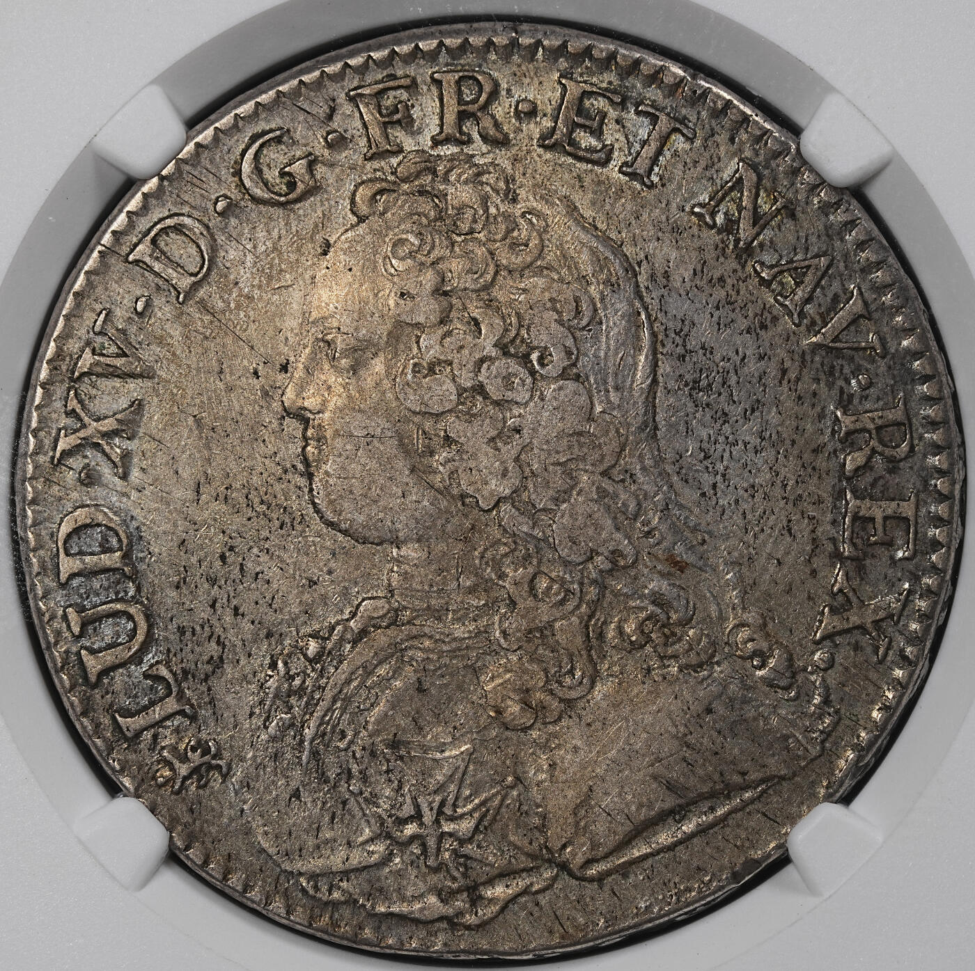 修遠堂世界钱币第一百期 NGC XFD 1727年法国埃居大银币 T厂铭