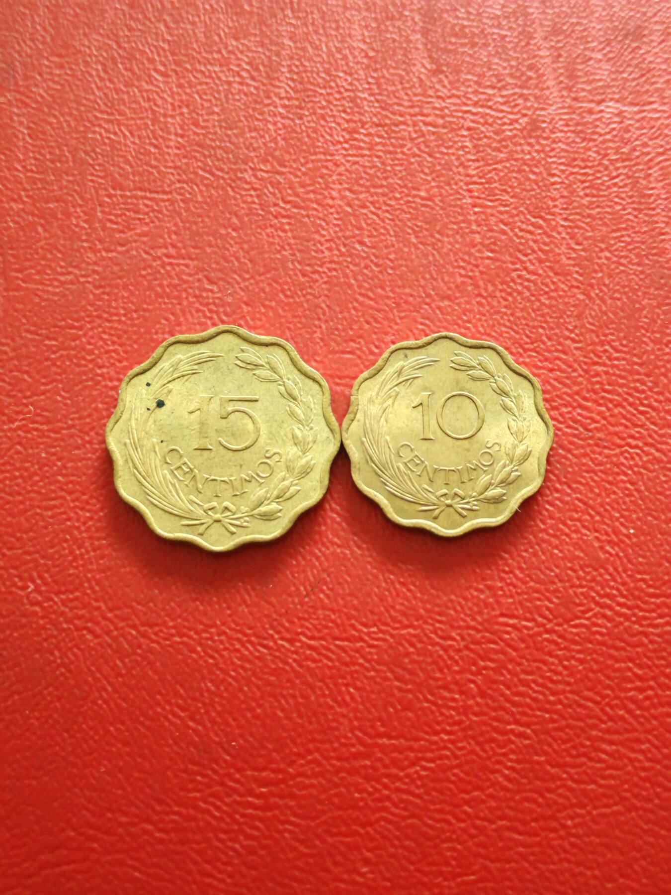 【云涧收藏】第八十五场，无预留最后收官场。 巴拉圭1953年10、15分2枚