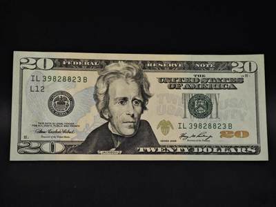 【淘币小摊】限时拍第八百四十二拍  纸币场  满百包邮可预留两周  周一统一发货  - 美国2006年20元纸币【有折】