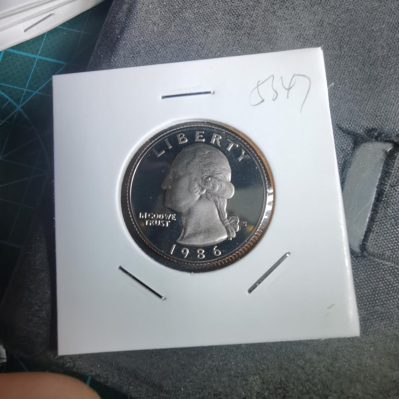 沼泽如烟--第953场 美国1986年25分精制币