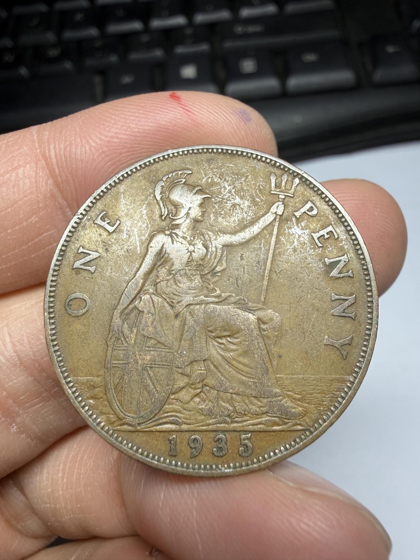 2026年集古藏今外币拍卖第一期-第2场—（总第299拍），可以寄存60天，满160元包邮。 1935年英国1便士