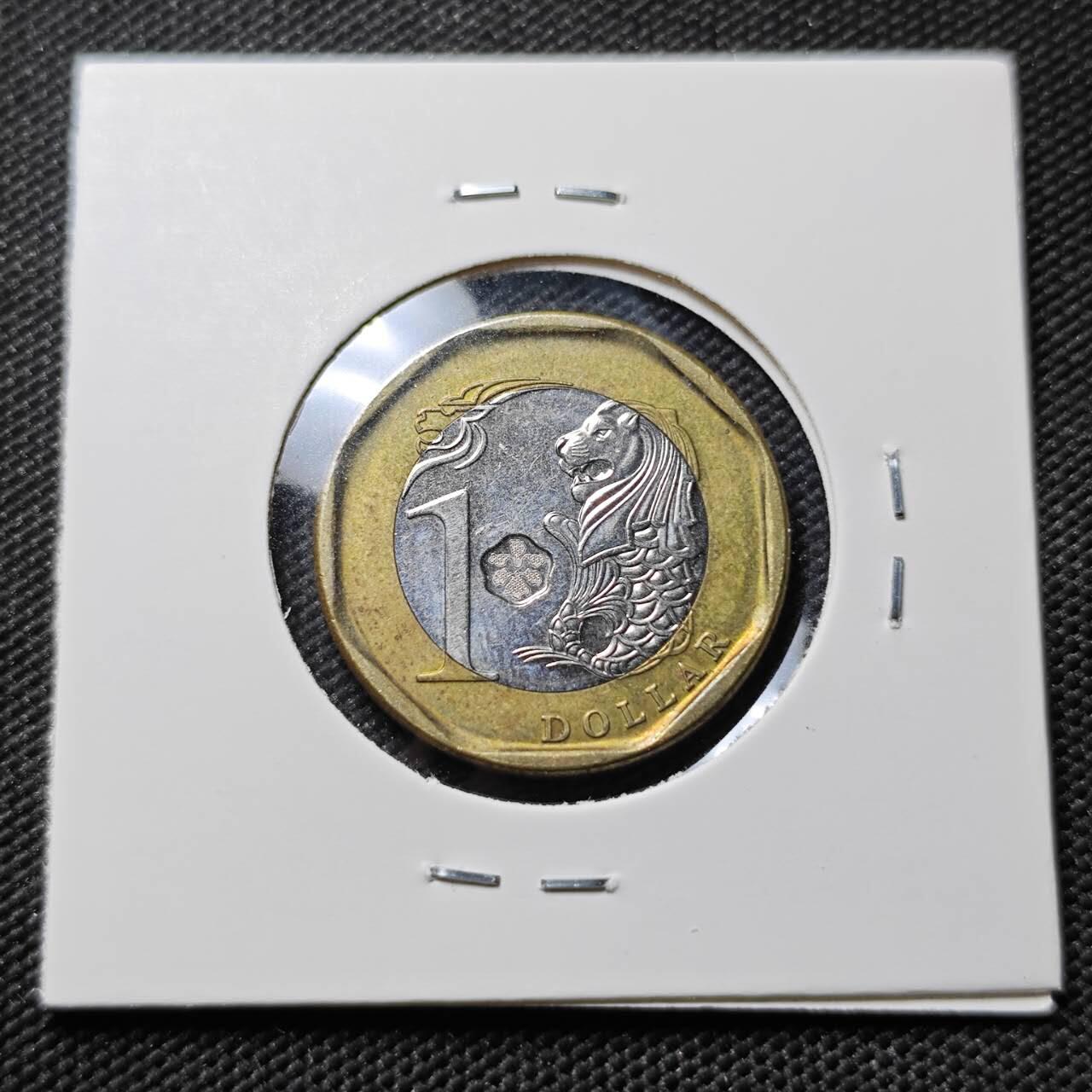 KK钱币收藏小铺  第385期  2月预留时间 周末发货  新加坡1元