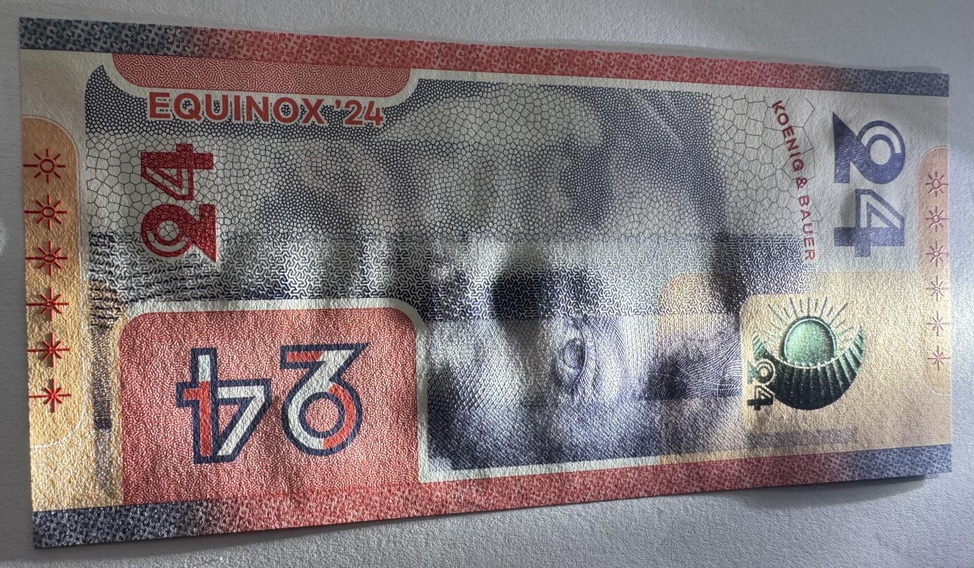 2026第1场（总第228期）：精品测试钞、外钞、塑料钞、连体钞综合场 版三/纸质 德国高宝Koenig&Bauer 2024年“一体化生态系统”纸质版测试钞UNC