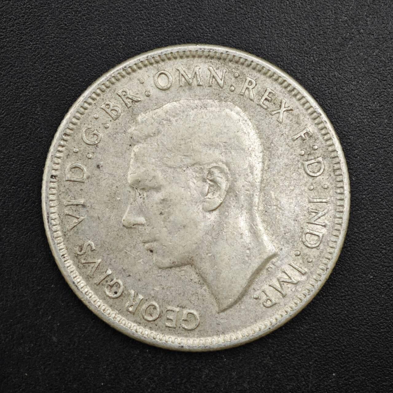 【淘币小摊】限时拍第八百四十拍  散币银币场  满百包邮可预留两周  周一统一发货  澳大利亚1943年乔治六世弗洛林银币参考银价180