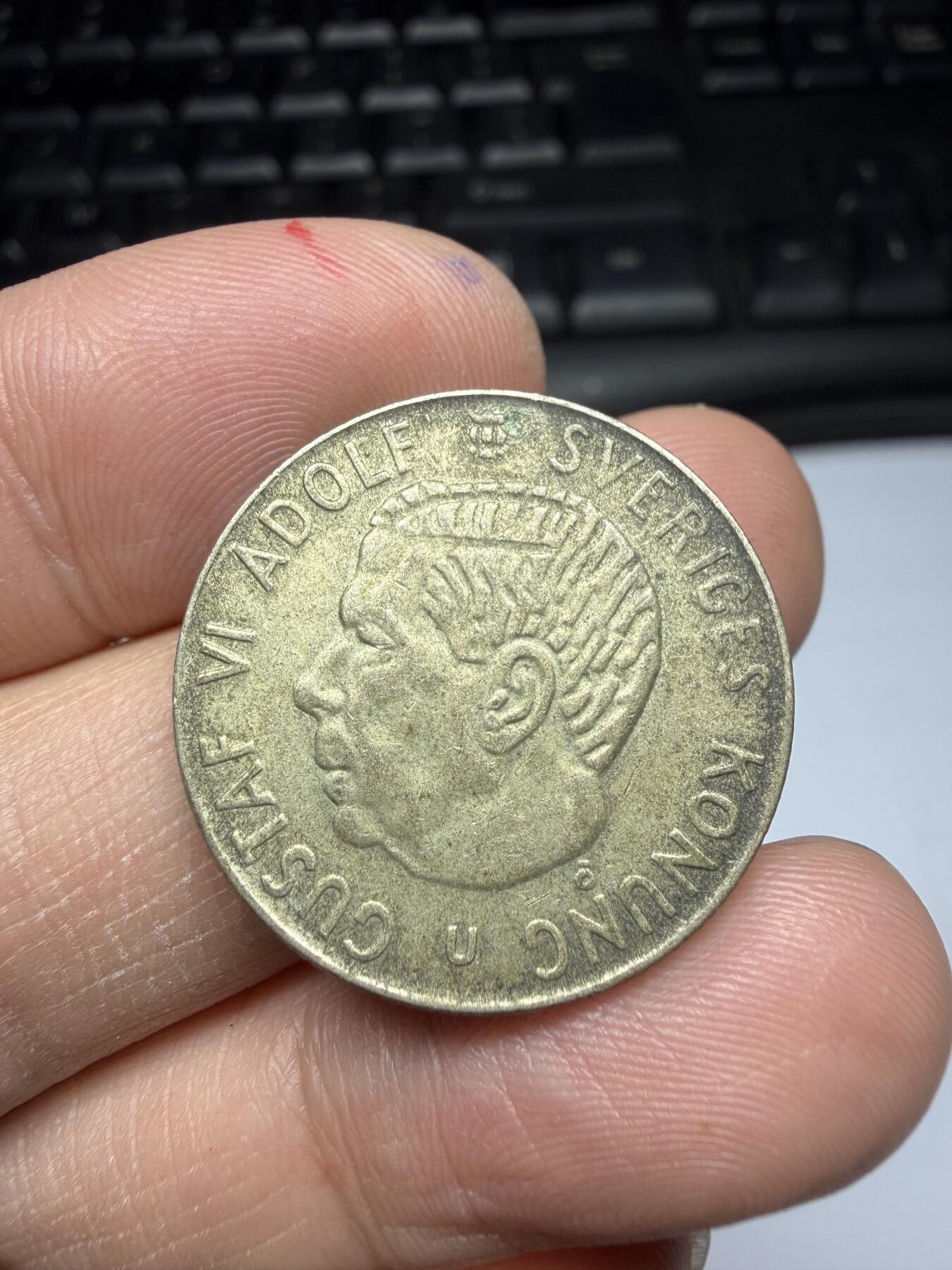 2026年集古藏今外币拍卖第一期-第2场—（总第299拍），可以寄存60天，满160元包邮。 1966年瑞典1克朗银币