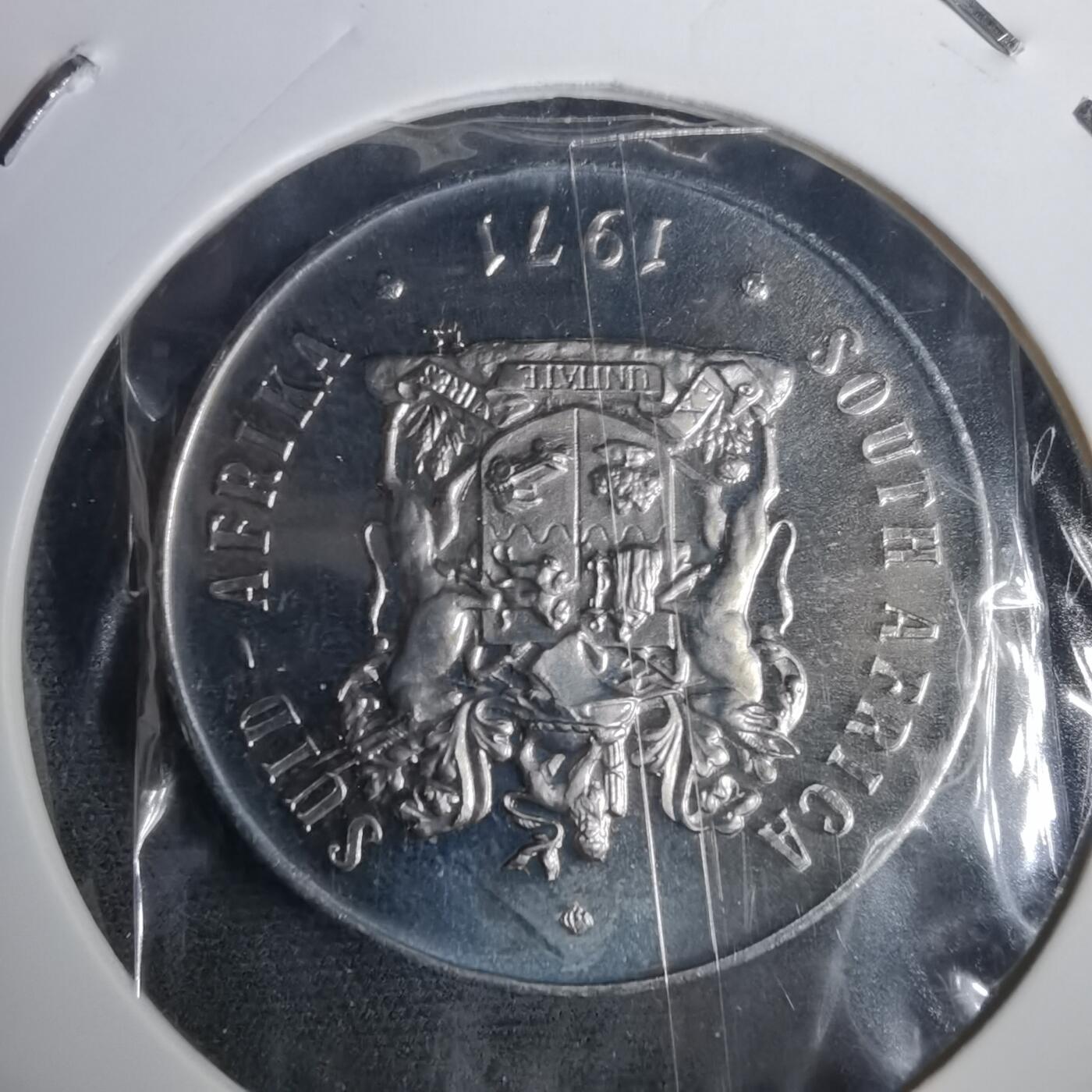 沼泽如烟--第953场 南非1971年50分精制币