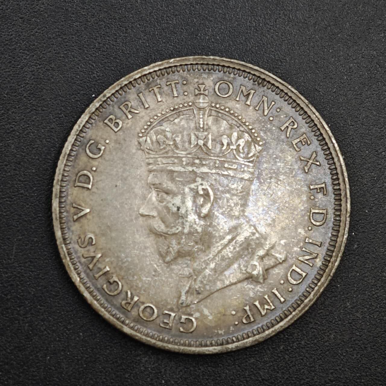 【淘币小摊】限时拍第八百四十拍  散币银币场  满百包邮可预留两周  周一统一发货  澳大利亚1927年乔治五世弗洛林银币参考银价180