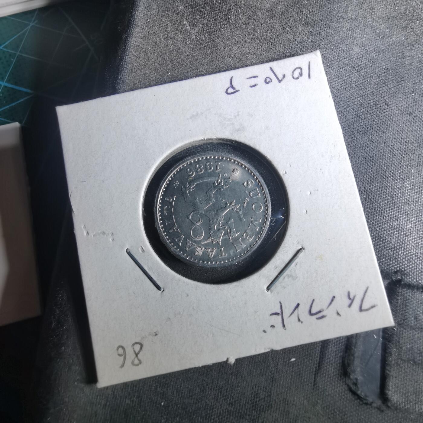 沼泽如烟--第952场 芬兰1986年10芬尼