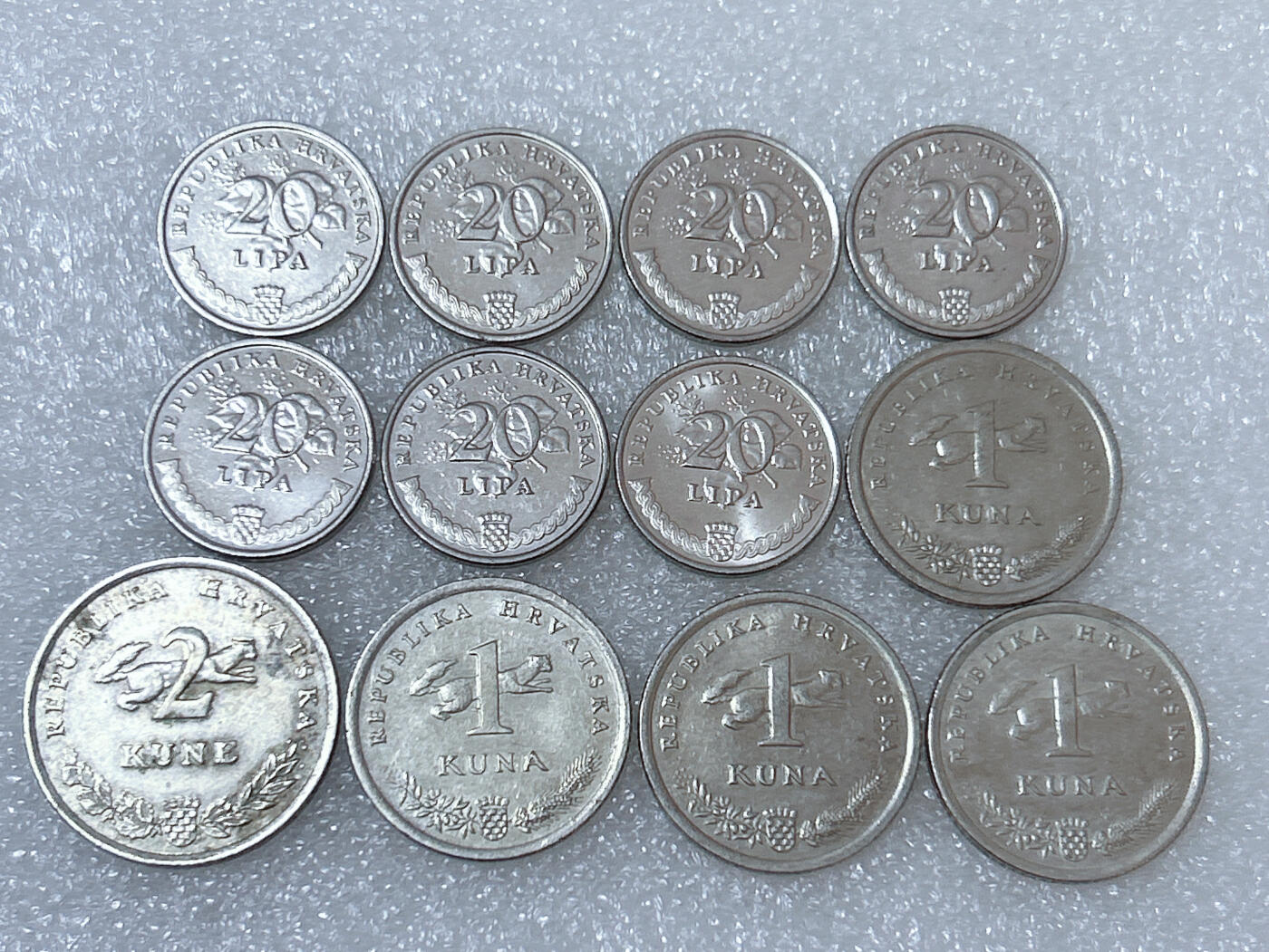 第一海外回流一元起拍收藏 散集专场  第286期 克罗地亚硬币 🇭🇷12枚