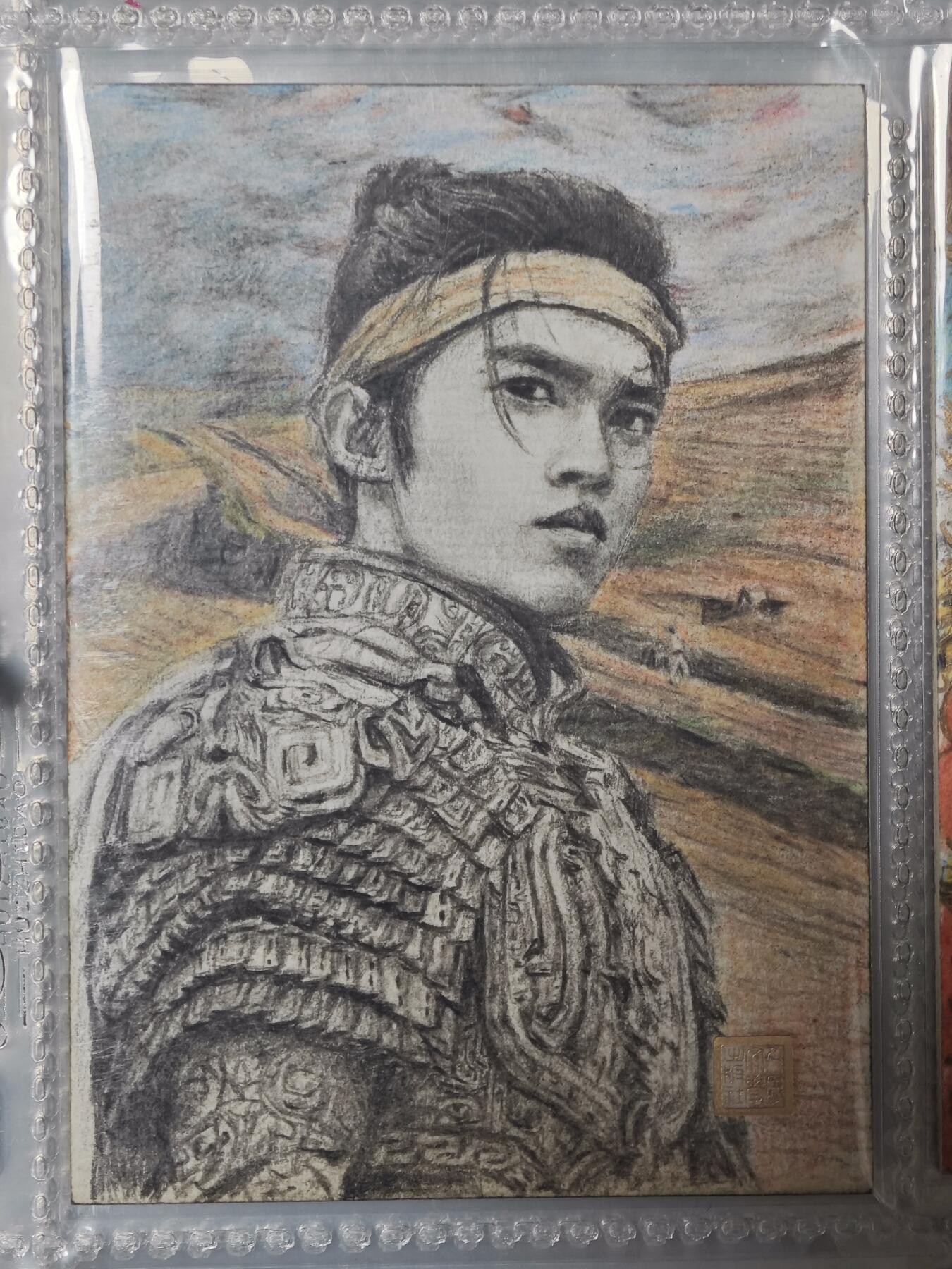 玩卡战线手绘+国潮卡大甩拍第47期（周四晚10点半截拍）请寄存过多的卡友准许发货哇！ 【手绘卡】史墨封神人物姬昌手绘卡